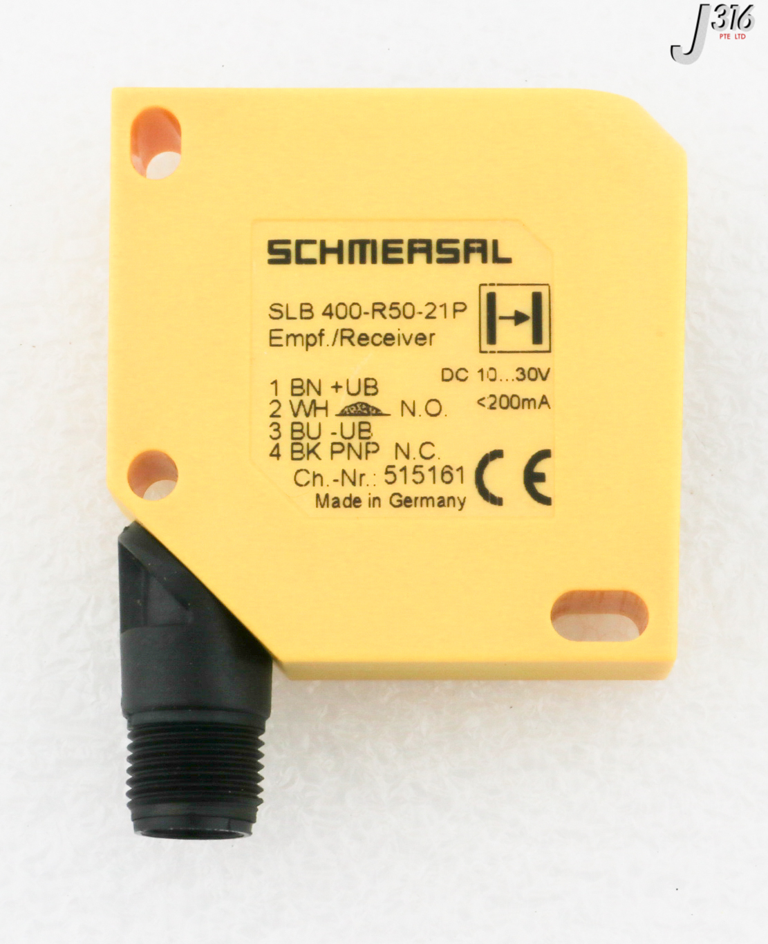 33684 SCHMERSAL SAFETY LIGHT BARRIER, RECEIVER UNIT (NEW) SLB 400